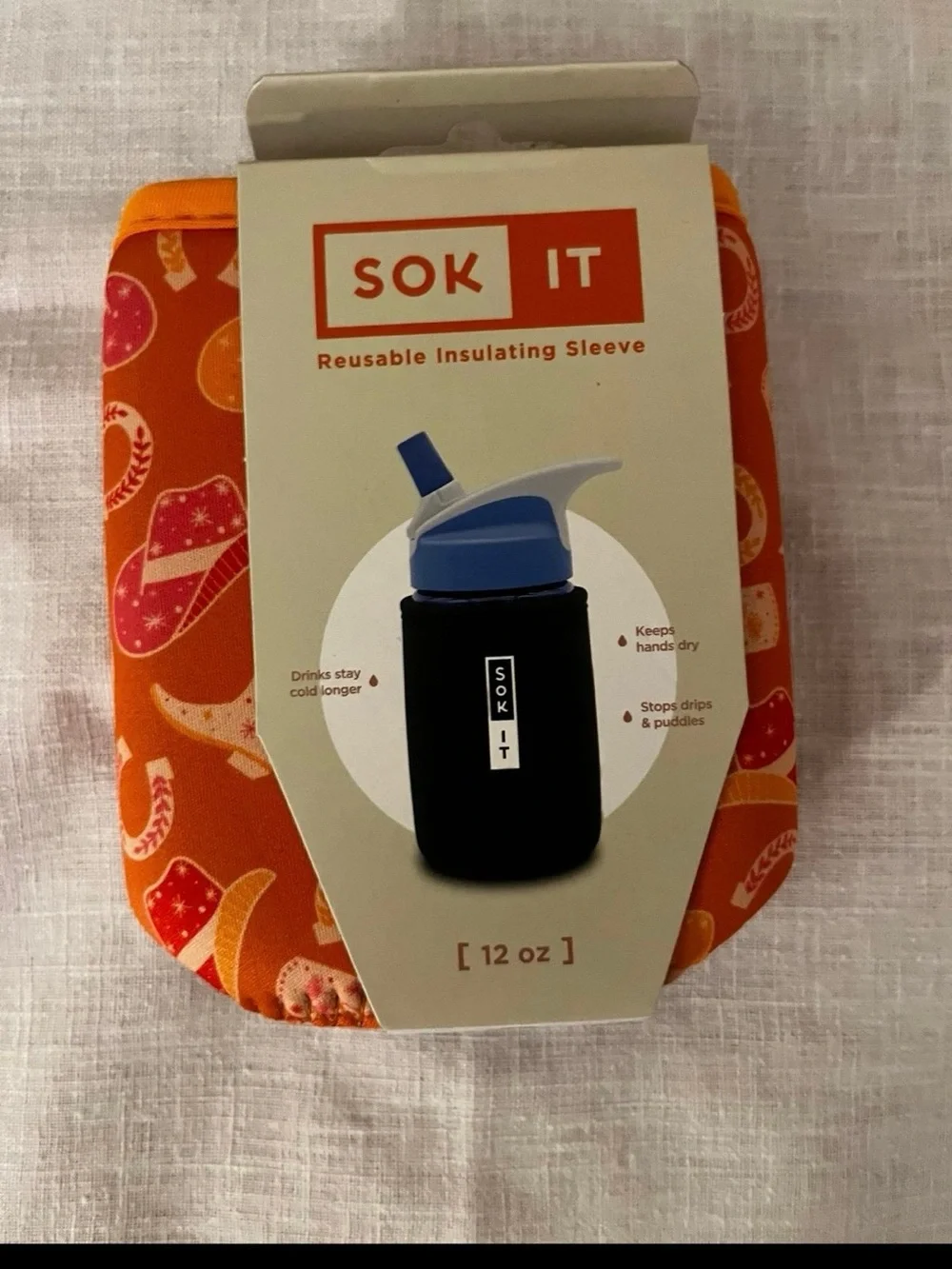 Sok It Western Insulated Beverage Sleeve